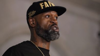 Stephen Jackson the brother of George Floyd speaks during a news conference, Tuesday, June 2, 2020, in Minneapolis, Minn. The city has seen protests against police brutality sparked by the death of George Floyd, a black man who died after being restrained by Minneapolis police officers on May 25. (AP Photo/Julio Cortez)