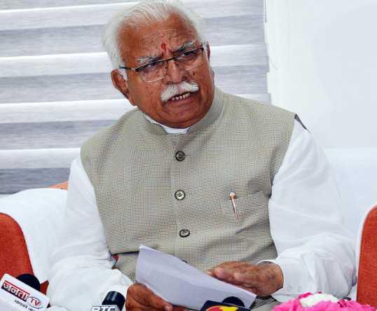 Chief Minister Manohar Lal Khattar-haryana-cm