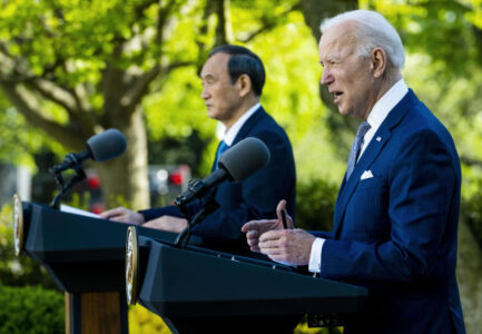 President Biden Meets With Japanese Prime Minister Suga Yoshihide At The White House