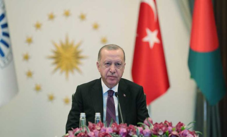 انقرہ: صدر رجب طیب اردوان ’’ڈی 8‘‘ کے آن لائن اجلاس سے خطاب کررہے ہیں