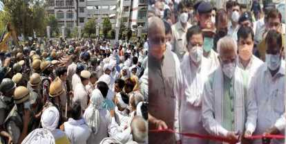 Haryana CM’s Hisar visit marked by clashes between farmers and police