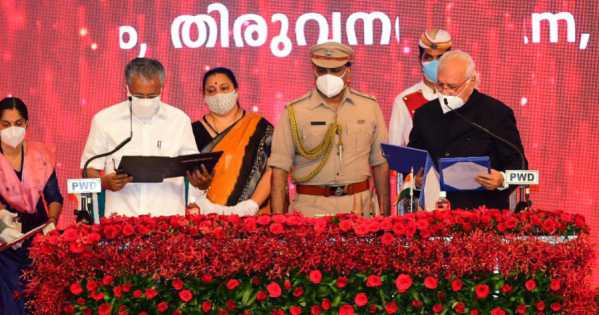 Kerala Pinarayi Vijayan oath-Twitter