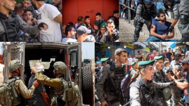 sraeli forces crack down on Palestinians protesting against attacks on Gaza