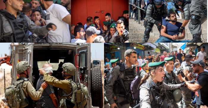 sraeli forces crack down on Palestinians protesting against attacks on Gaza