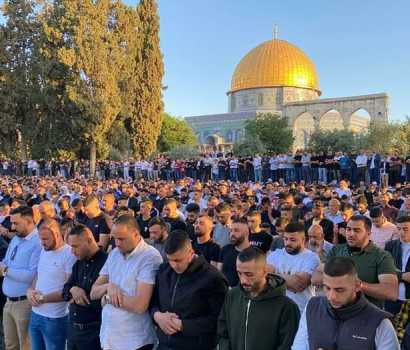 مسجد الاقصیٰ میں نماز عید