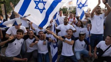 isreal Flag March in Jerusalem