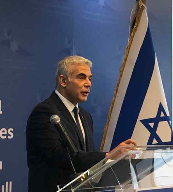 Israeli Foreign Minister Yair Lapid
