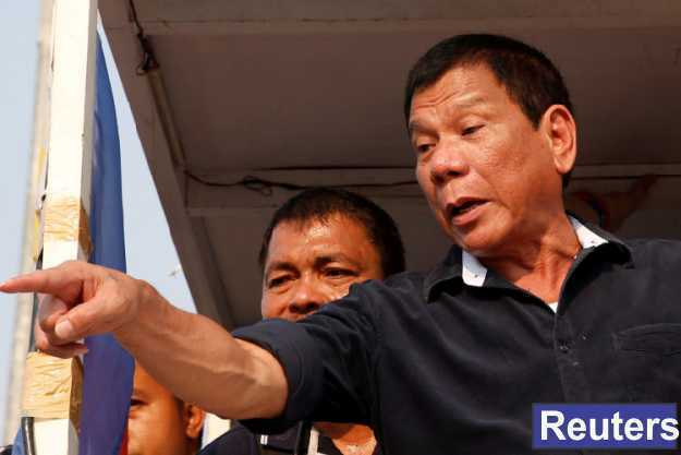 Philippine President Rodrigo Duterte