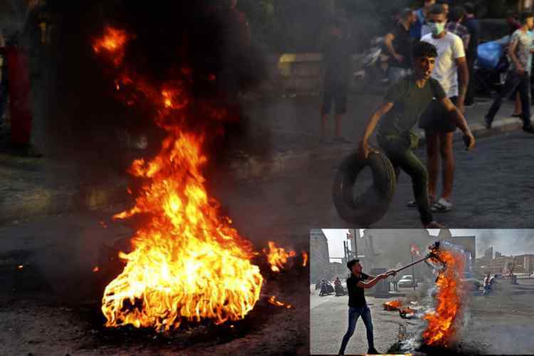 Riots erupt in Lebanon over economy 10 hurt