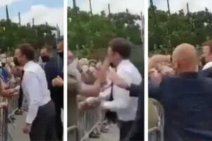 french-president-emmanuel-macron-was-slapped-by-a-man-in-crowd