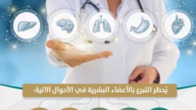 ما هي الأعضاء البشرية التي يمنع التبرع بها