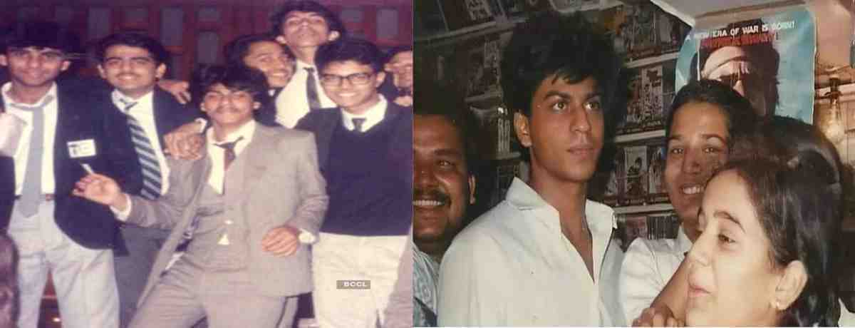 A rare photograph of Shah Rukh Khan school days