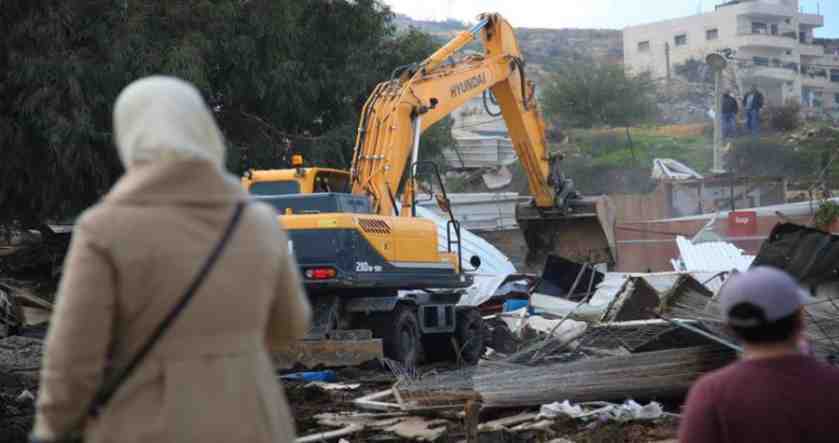 Nablus Israel order to evict Palestinians living in 25 houses