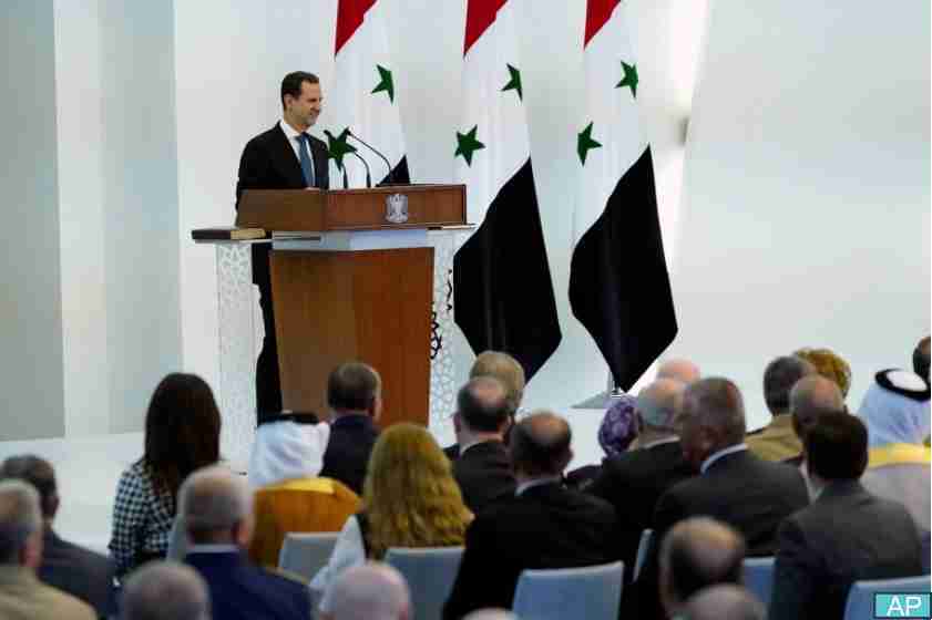 President Bashar al-Assad takes the oath
