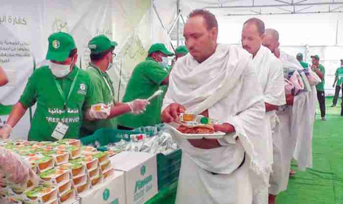 high-quality food during the Hajj