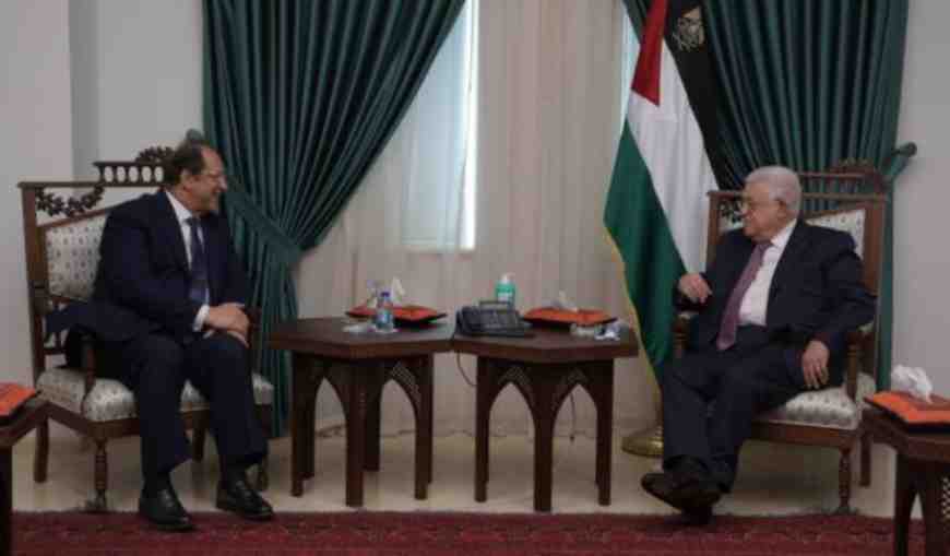 Egyptian intelligence chief meets with Palestinian President Mahmoud Abbas in Ramallah