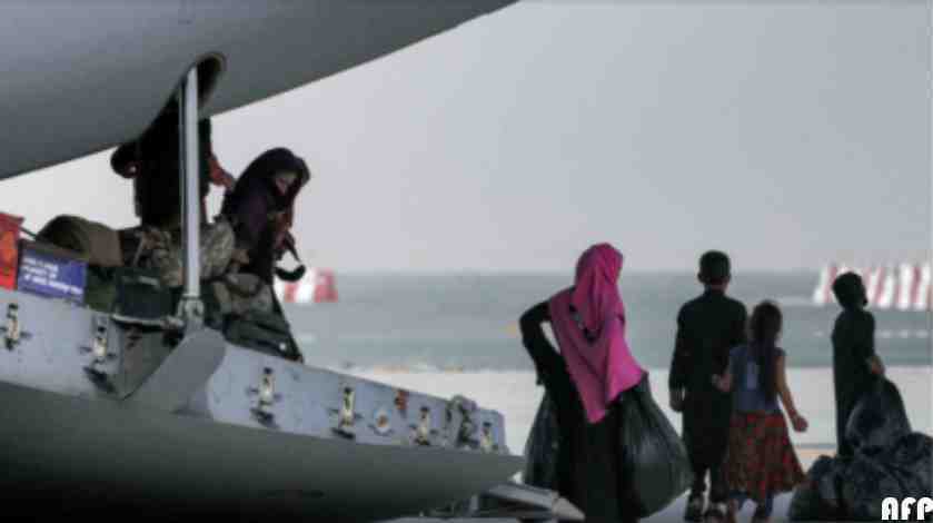 Kabul evacuees touch down in UAE on way to new life in UK