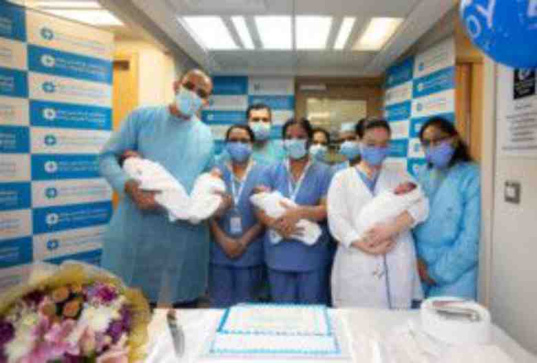 UAE: Egyptian couple gives birth to four sons at the same time