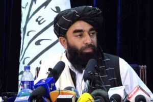 Taliban spokesman Zabihullah Mujahid