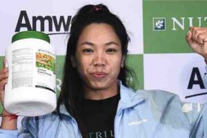 amway-india-has-appointed-olympic-medalist-saikhom-mirabai-chanu-as-its-brand-ambassador