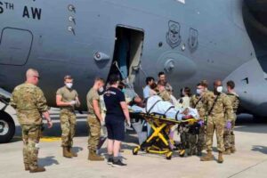 The Afghan girl born on a US military plane was named 'Reach' after the aircraft's code name.