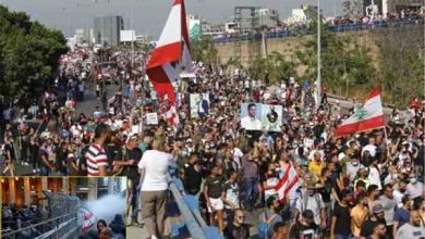 protests turn violent in Lebanon Beirut