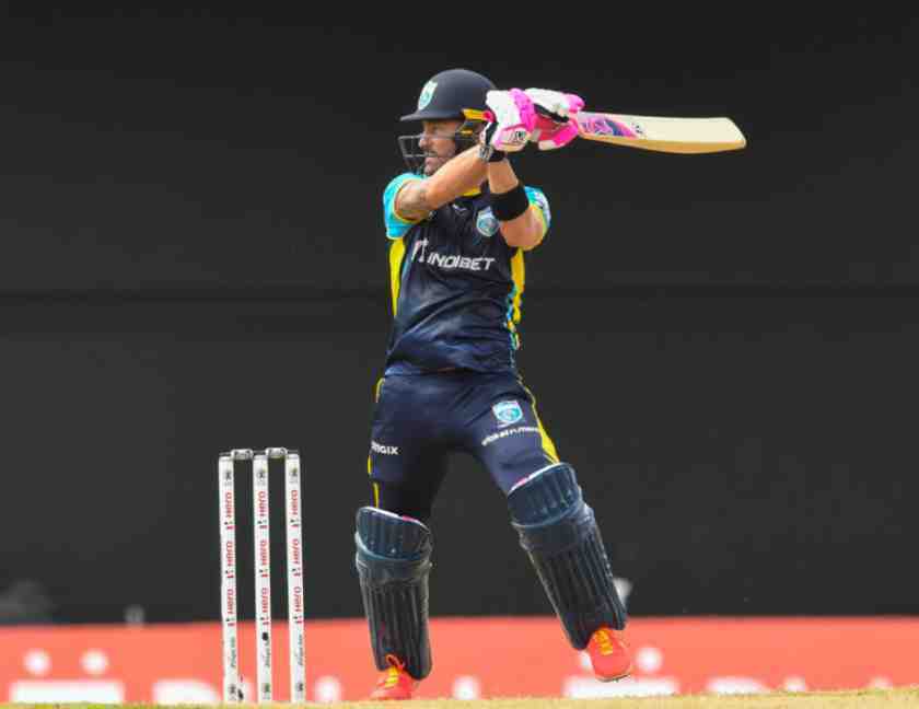 Faf du Plessis has hit a stormy century