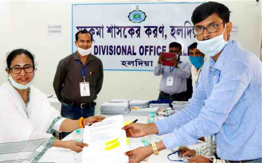 Mamata Banerjee filed nomination papers from Bhawanipur seat