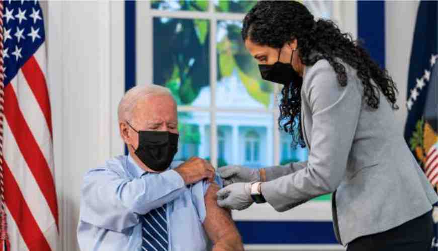 US President Joe Biden gave a booster dose