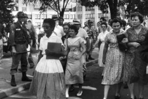 USA When the army had to be called in to enroll nine black students in school