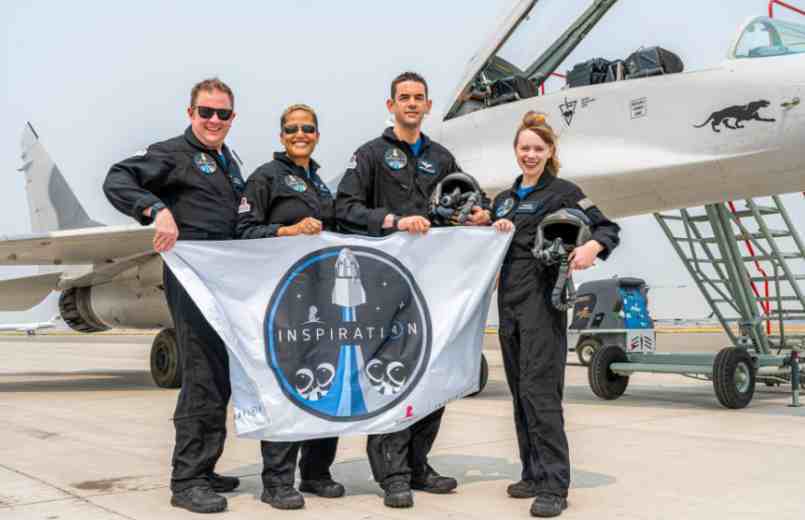 ready to orbit the Earth with SpaceX's private all-civilian mission