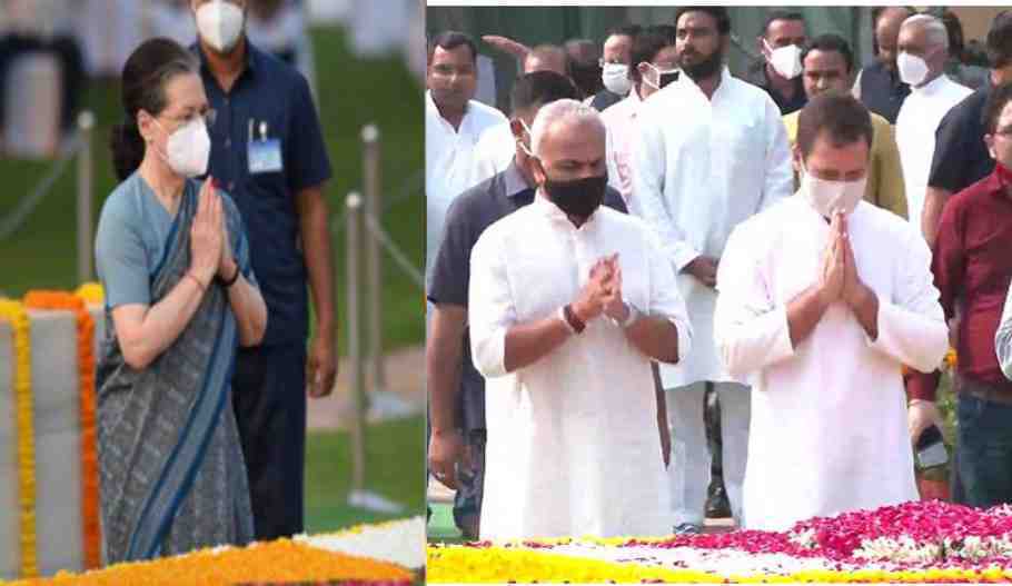 Rahul and Priyanka pay tribute to Mahatma Gandhi and Lal Bahadur Shastri on their birthdays