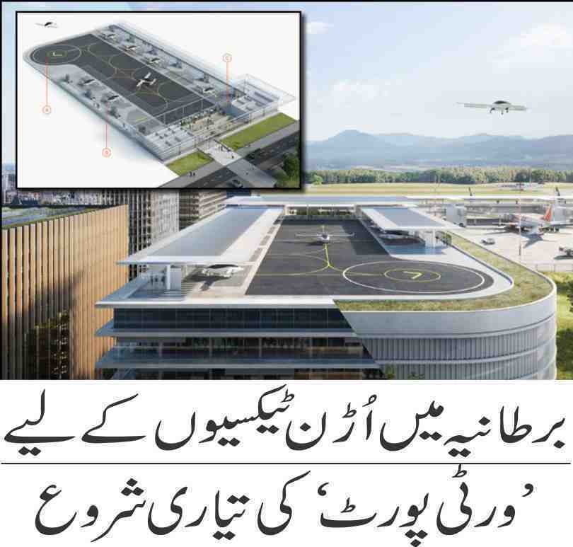 Preparation of 'Vorty Port' for flying taxis in UK started