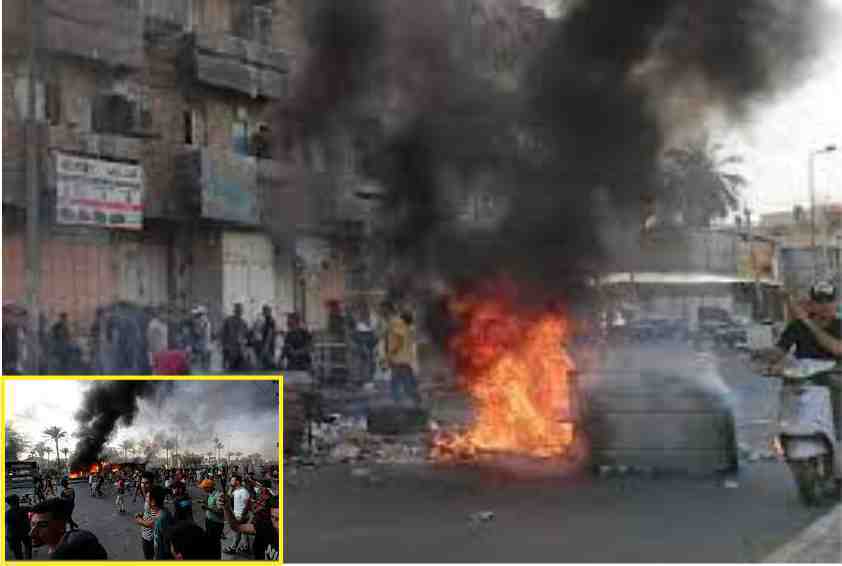 Baghdad once again became a battlefield, with one protester killed and 125 wounded