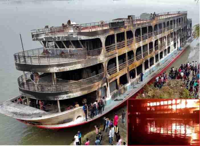 ferry sank in Dhaka Bangladesh