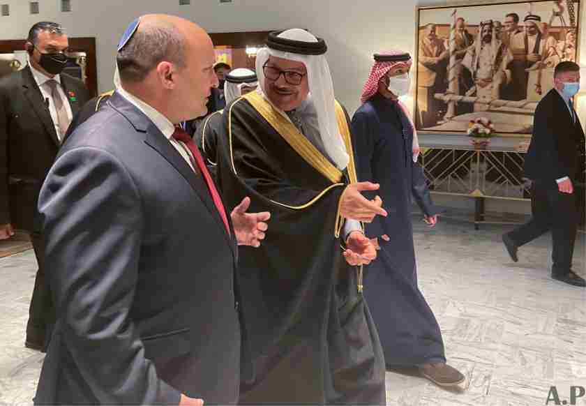 Israel-Prime-Minister-Naftali-Bennett-Foreign-Minister-Abdullatif-al-Zayani-of-Bahrain