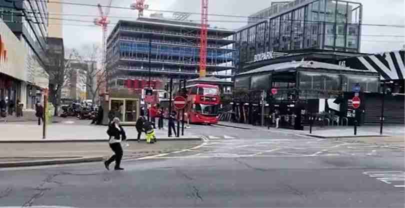 Strong winds blow people away in UK Video goes viral