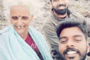 The old lady Nagaratnama surprised everyone by climbing