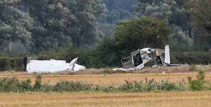 The university lecturer stole the plane and dropped it in a field killing himself