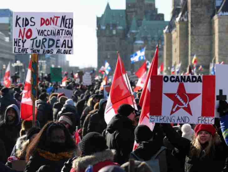 protests in Canada