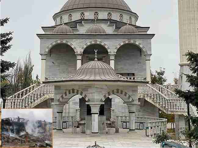 Russia bombed a mosque that housed 80 people Ukraine
