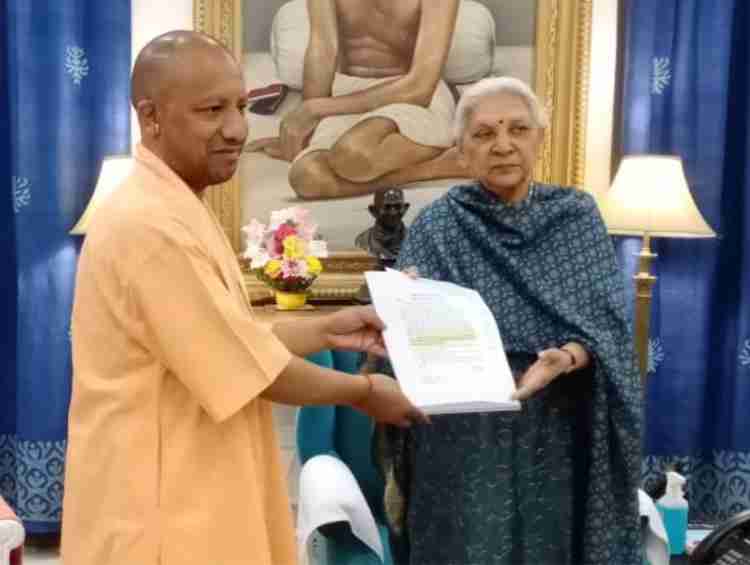 Yogi Adityanath hands over resignation to Governor after victory
