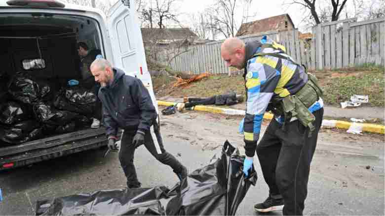 Mass graves of 57 people discovered in Ukraine