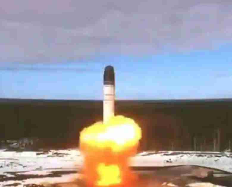 Russia tests Sarmat powerful missile'