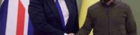 UK PM Boris Johnson Meets Ukrainian President Zelensky