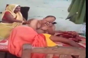 police brazenness in bihar oil massage with woman in exchange for sons release from jail