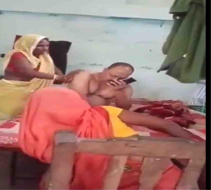 police brazenness in bihar oil massage with woman in exchange for sons release from jail