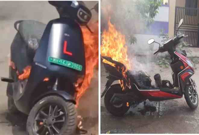 incidents of fire in electric scooters