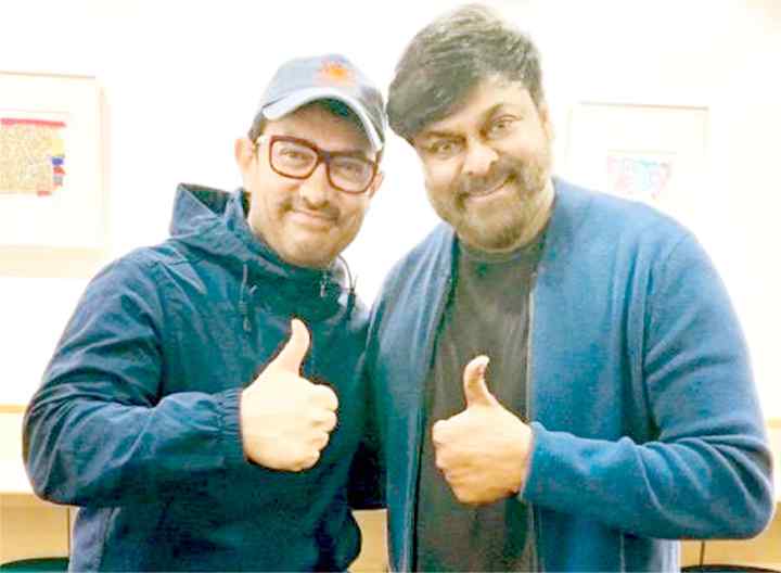 bollywood star aamir khan asked a question to south film industry megastar chiranjeevi