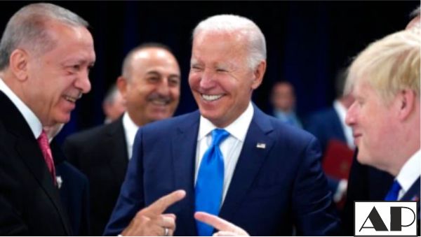 were boris johnson and erdogan fighting when joe biden stopped them